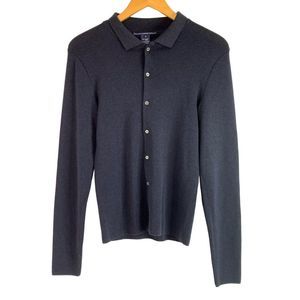 80s VTG Women’s Ralph Lauren sport England wool cardigan Navy medium EUC 6233